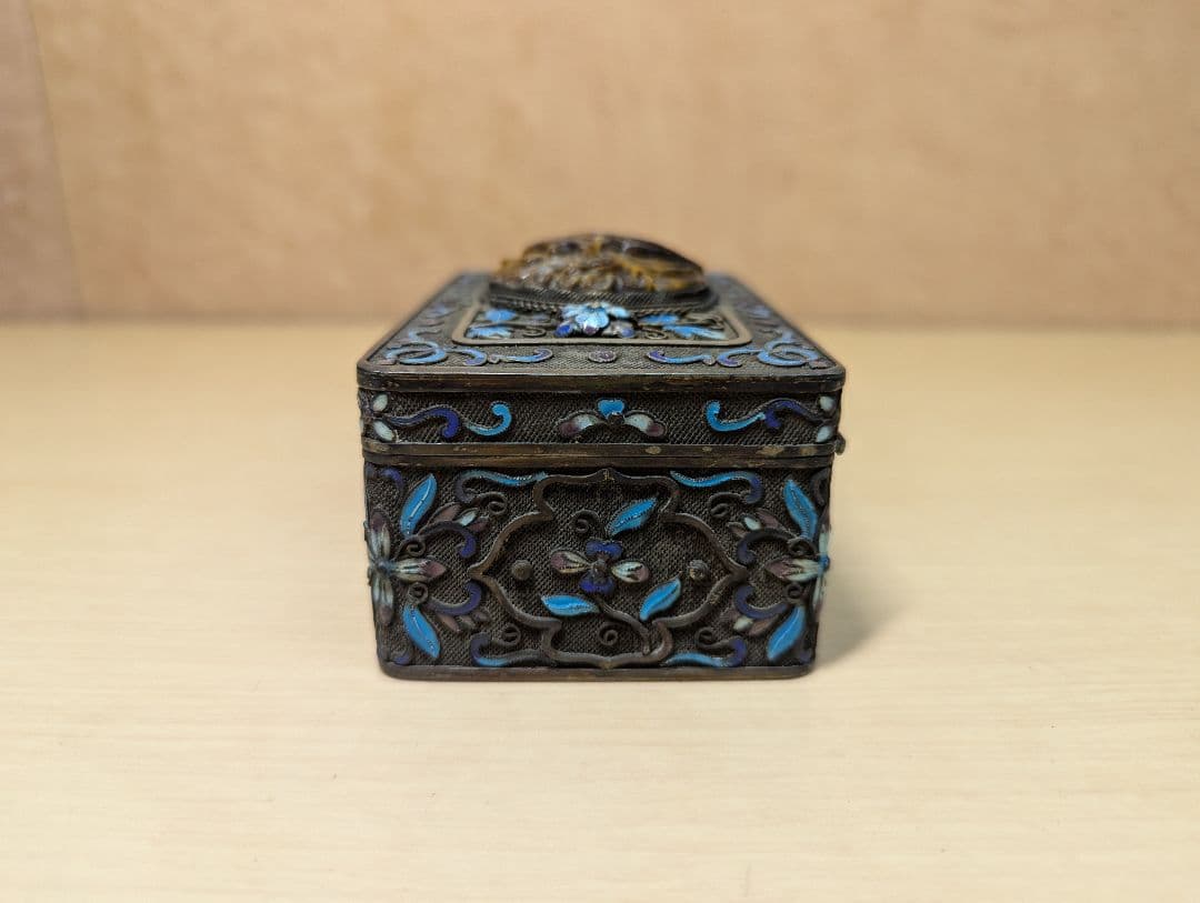 アンティーク 小物入れ 装飾ボックス Made in China Silver