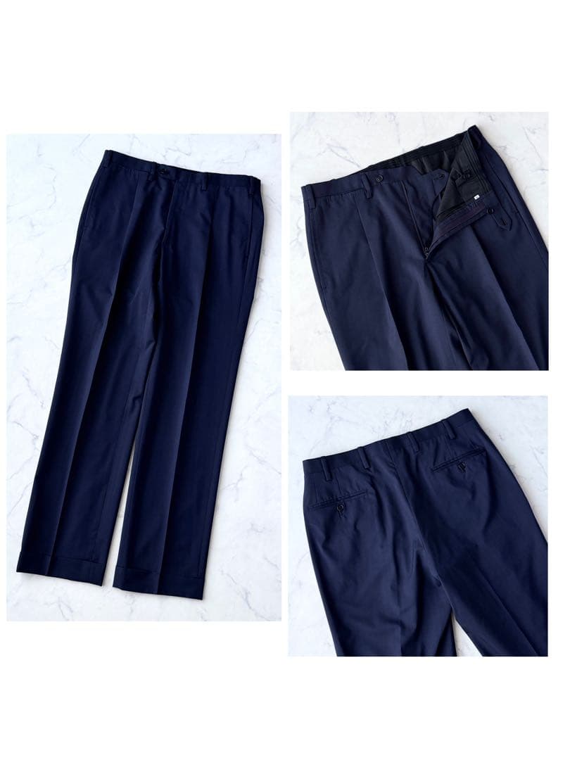 Kiton キートン キトン セットアップ スーツ ネイビー 紺 46 M程