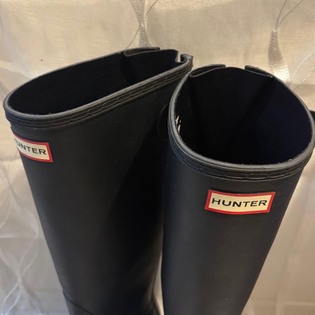 ⭐️大人気⭐️HUNTER レインブーツ UK6 25cmブラック 長靴