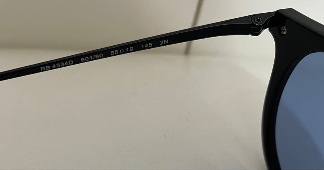 Ray Ban RB4334D 601/80 55サイズ 人気ウォッシュドブルー