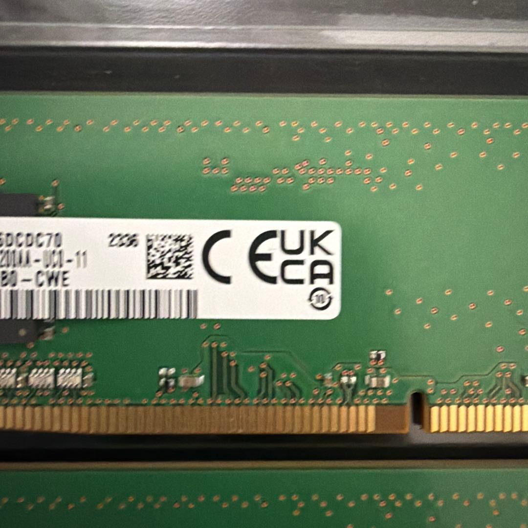 Samsung DDR4 メモリー 8GB×2枚 計16gb