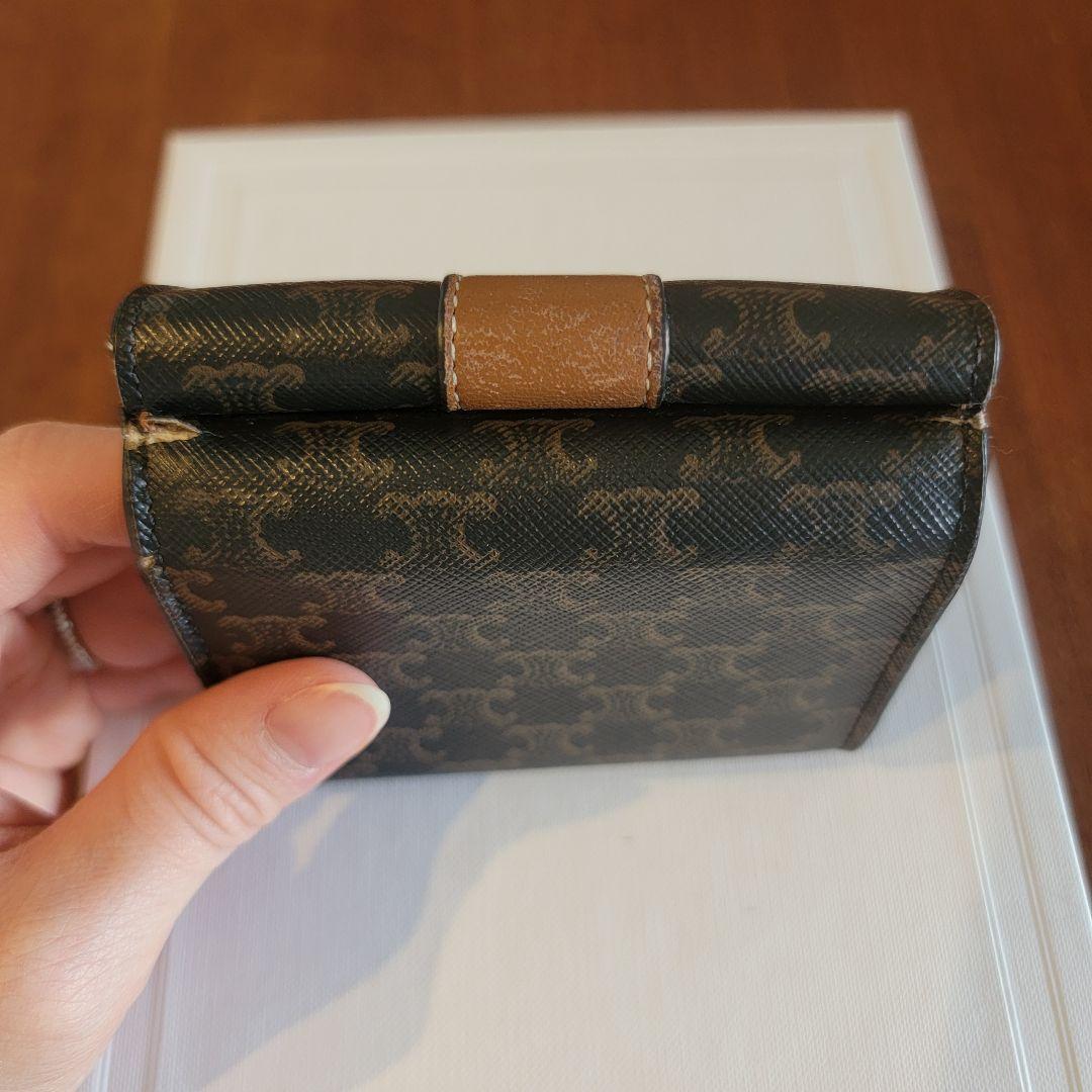 CELINE 三つ折り財布 トリオンフ柄