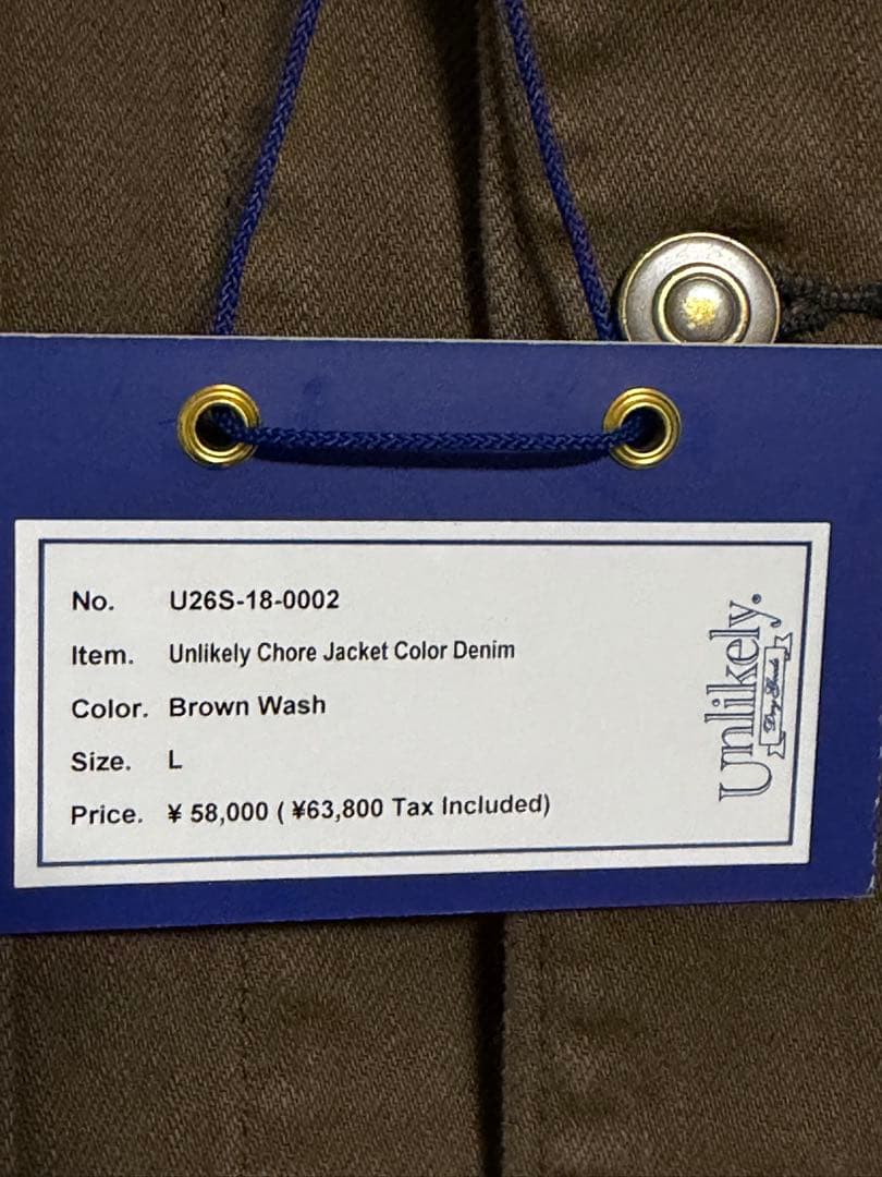 い*き様 Unlikely Chore Jacket Color Denim