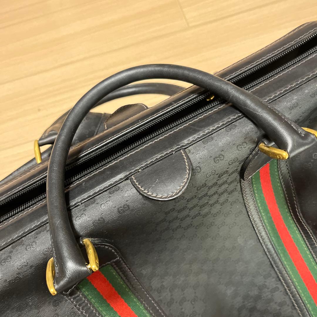たかはづ専用【希少】オールドGUCCI シェリーライン　ボストンバック