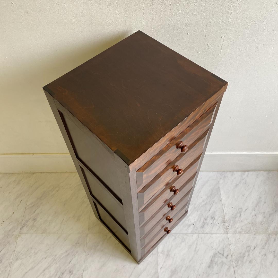 松本民芸家具 D型小物整理タンス 中古