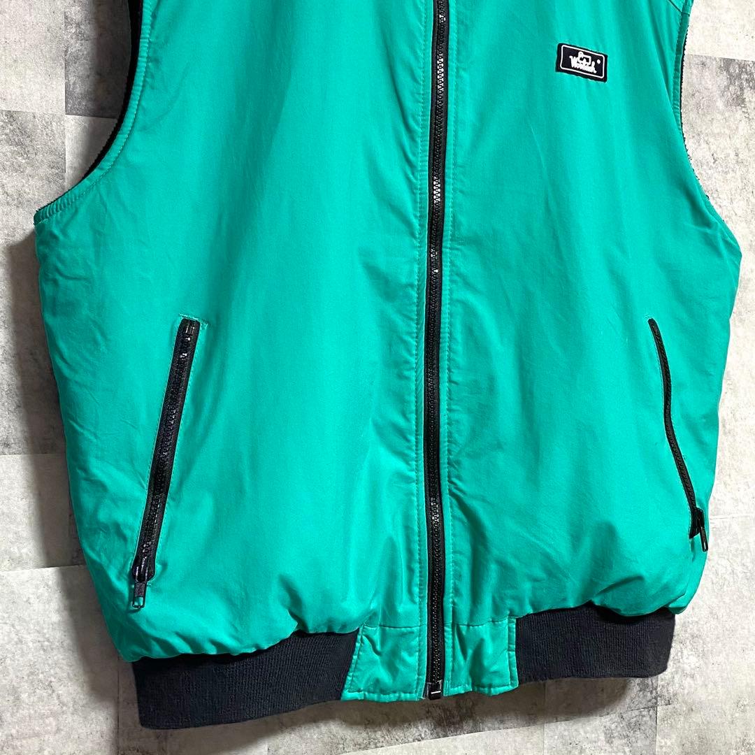 80s WOOLRICH ウールリッチ ウォームアップベスト 裏地フリース
