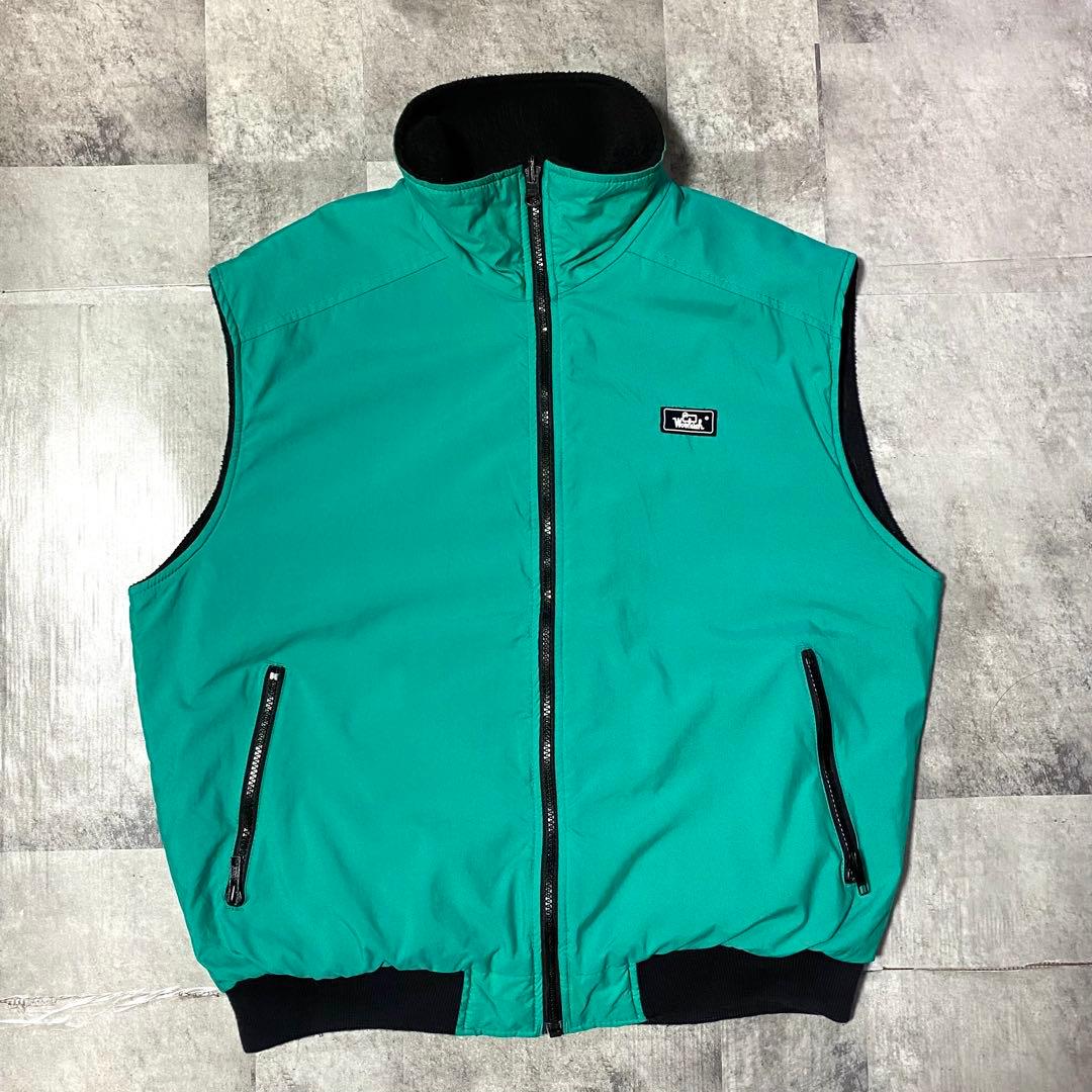 80s WOOLRICH ウールリッチ ウォームアップベスト 裏地フリース