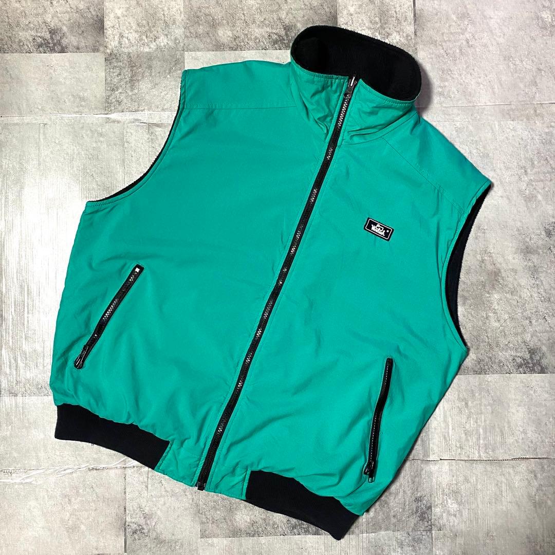 80s WOOLRICH ウールリッチ ウォームアップベスト 裏地フリース