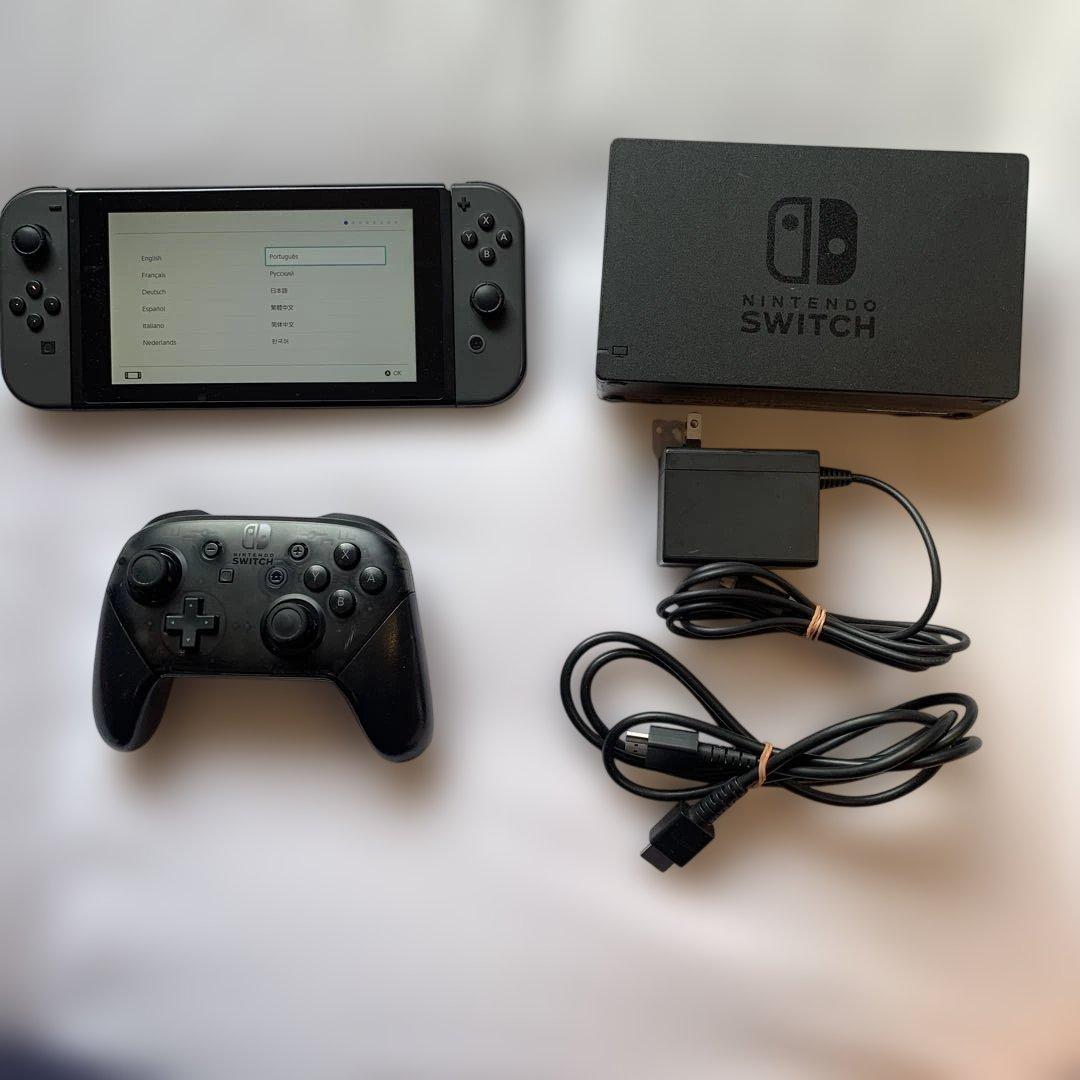 【動作確認済】Nintendo Switch 本体＋プロコン＋ドックセット