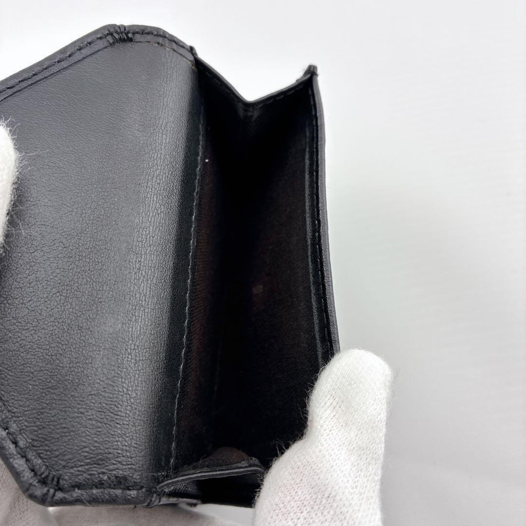 Vivienne Westwood 三つ折り財布　ブラック　レザー　オーブ　黒