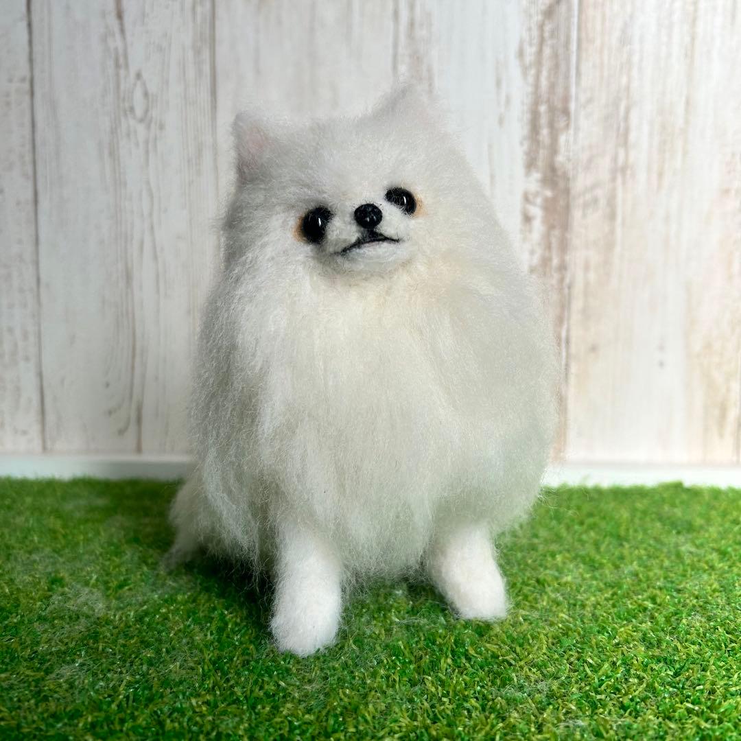 即購入可能です。羊毛フェルト【ポメラニアン】犬　※他の犬種のオーダーも受付中です