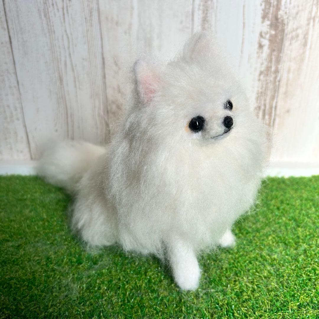 即購入可能です。羊毛フェルト【ポメラニアン】犬　※他の犬種のオーダーも受付中です