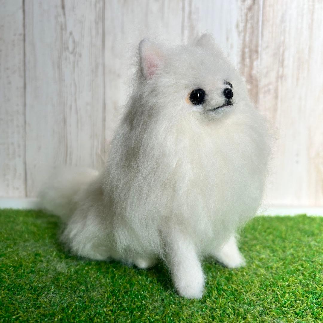 即購入可能です。羊毛フェルト【ポメラニアン】犬　※他の犬種のオーダーも受付中です