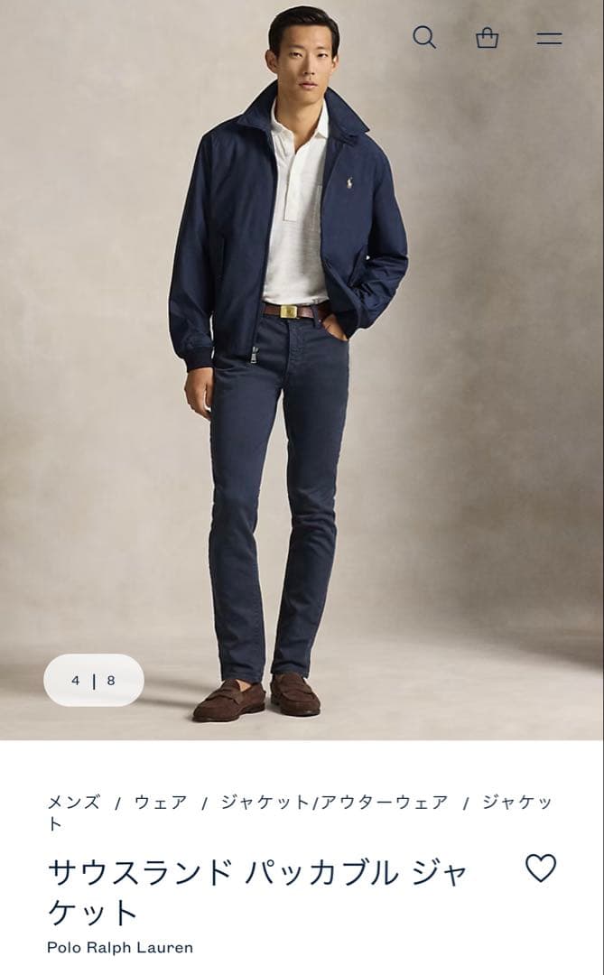 新品未使用 Polo Ralph Lauren スイングトップ L ネイビー
