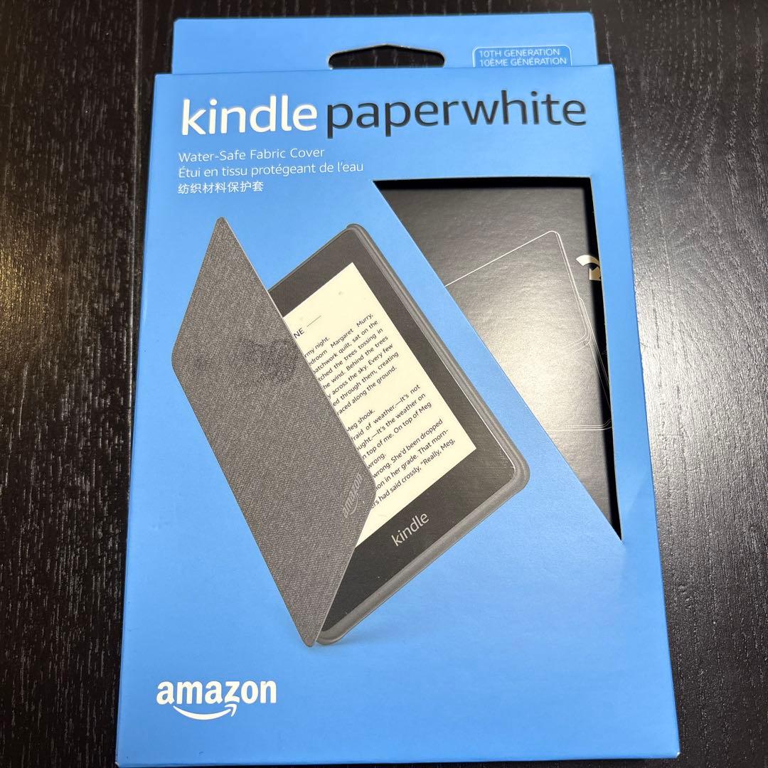 Kindle Paperwhite 純正カバー付き