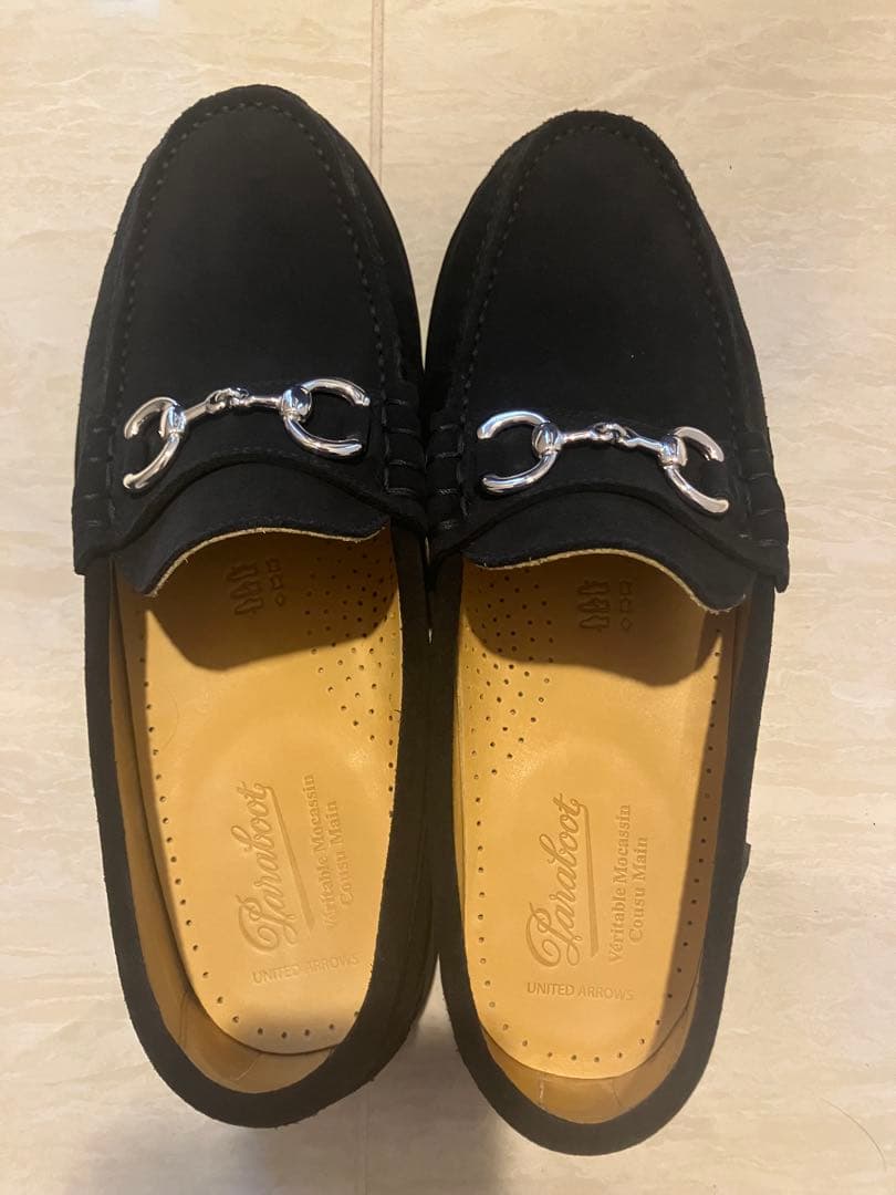 ハチ　別注＜Paraboot＞SUEDE BIT LOAFER