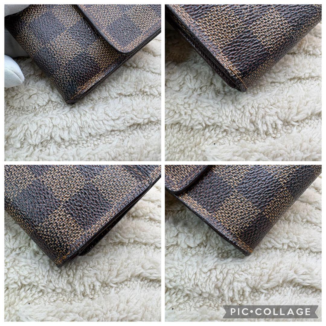 LOUIS VUITTON 二つ折り　財布 ダミエ N61652
