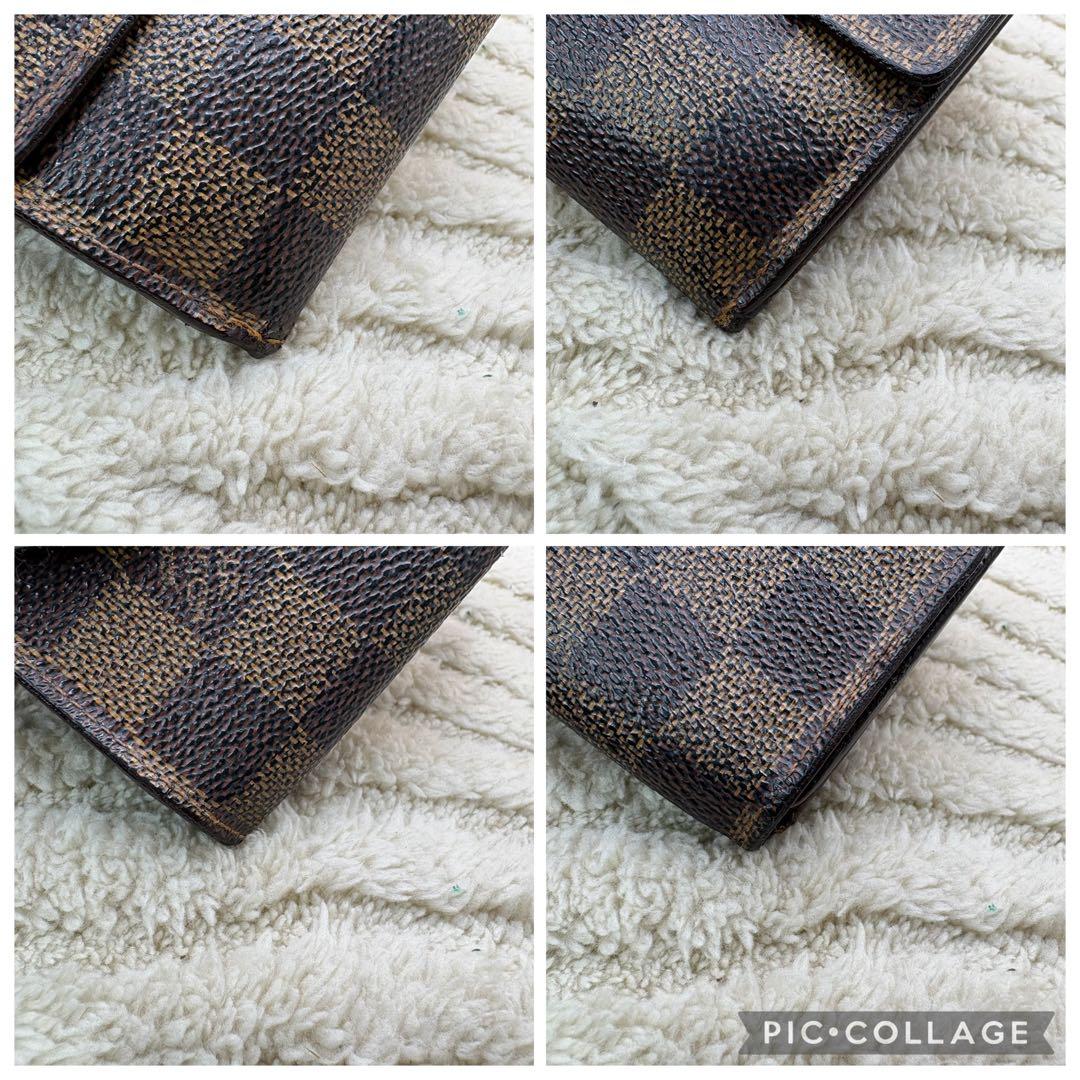 LOUIS VUITTON 二つ折り　財布 ダミエ N61652