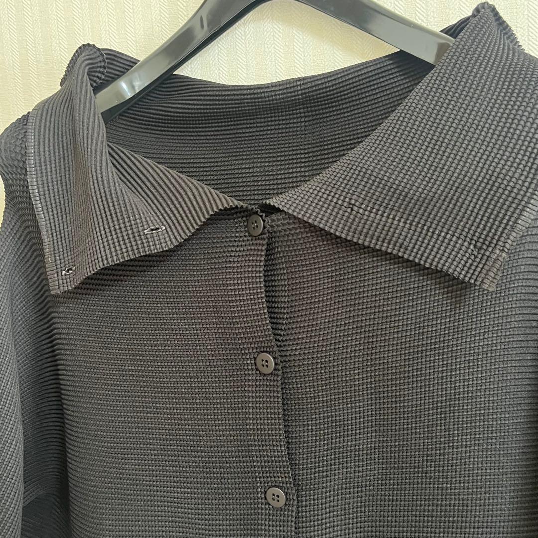 me ISSEY MIYAKE トップス　カーディガン　ドルマン袖　半袖
