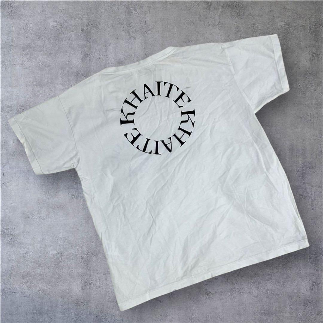 KHAITE（ケイト）サークルロゴ 白 半袖Tシャツ S レディース コットン