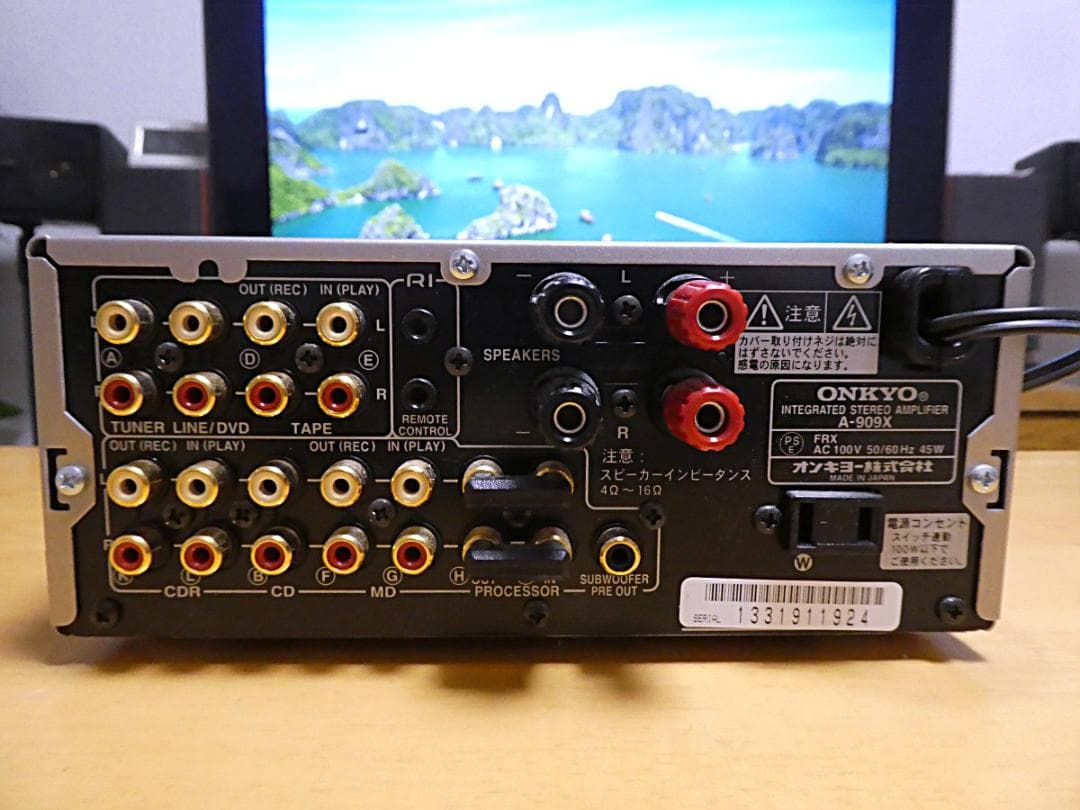 【美品】ONKYO INTEC205 オンキョー A-909X リモコン付