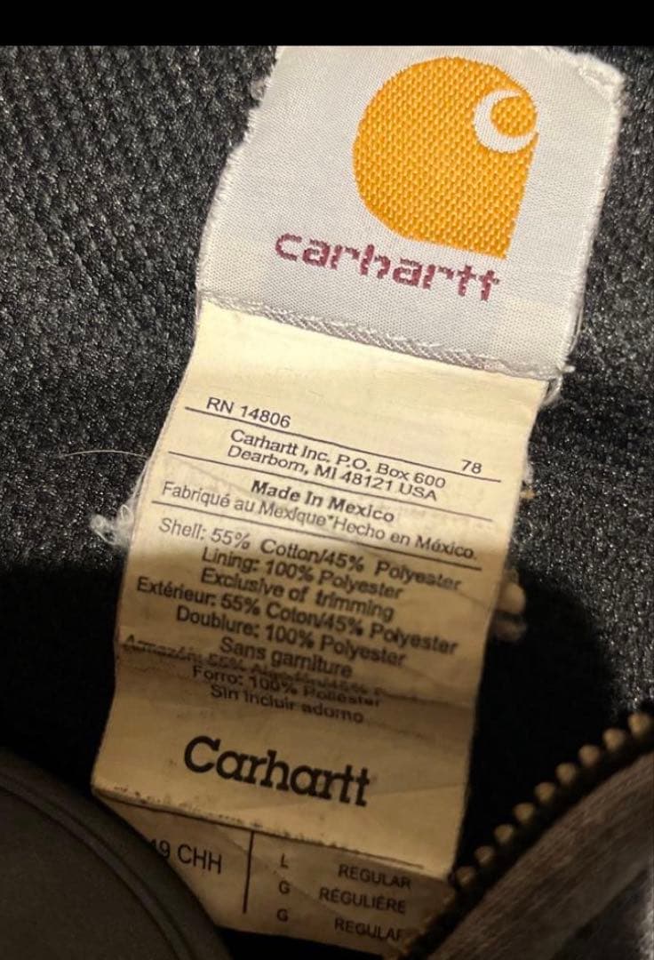 m*n様 Carhartt グレー フード付き ジャケット