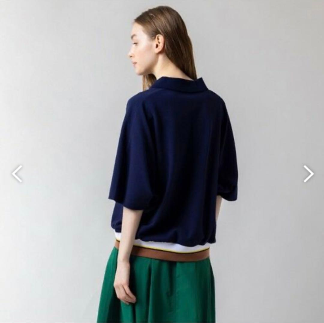 ラコステ　LACOSTE ドルマンスリーブスキッパーネックポロシャツ