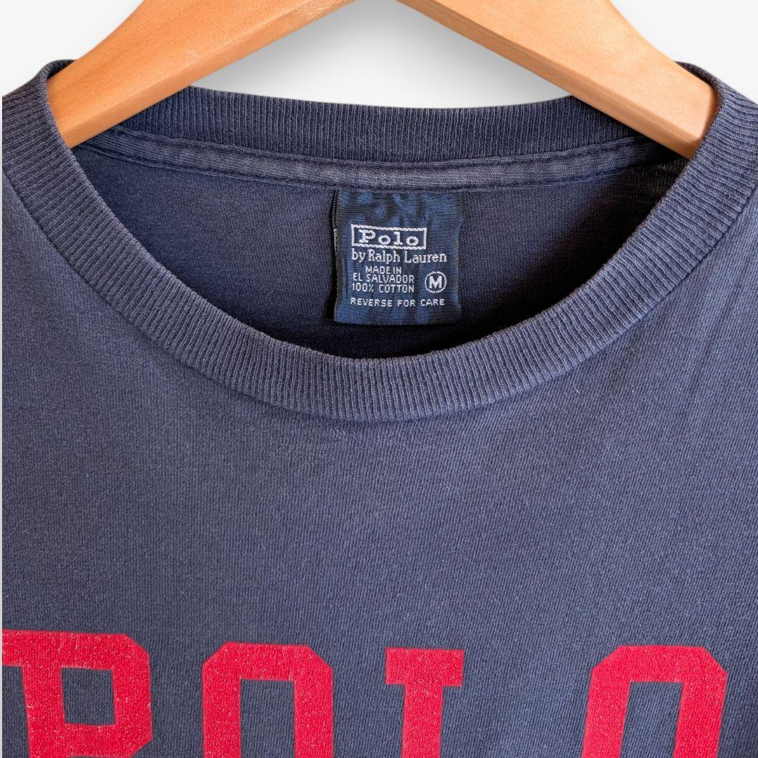 【名作】90s ポロラルフローレン RALPH LAUREN Tシャツ ネイビー