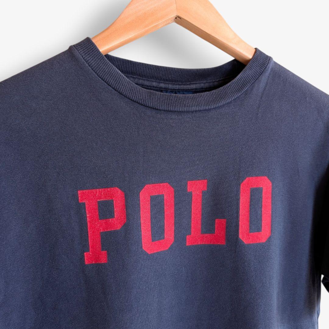 【名作】90s ポロラルフローレン RALPH LAUREN Tシャツ ネイビー