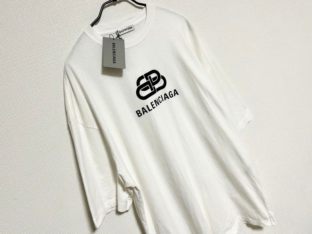 BALENCIAGA バレンシアガ BBロゴ コットン Tシャツ ポルトガル製