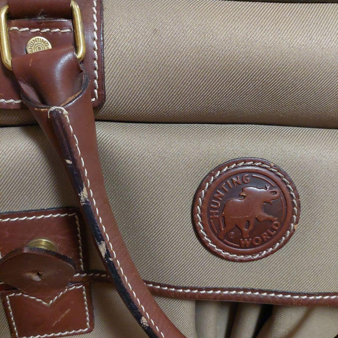 HUNTING WORLD ボストンバッグ ベージュ