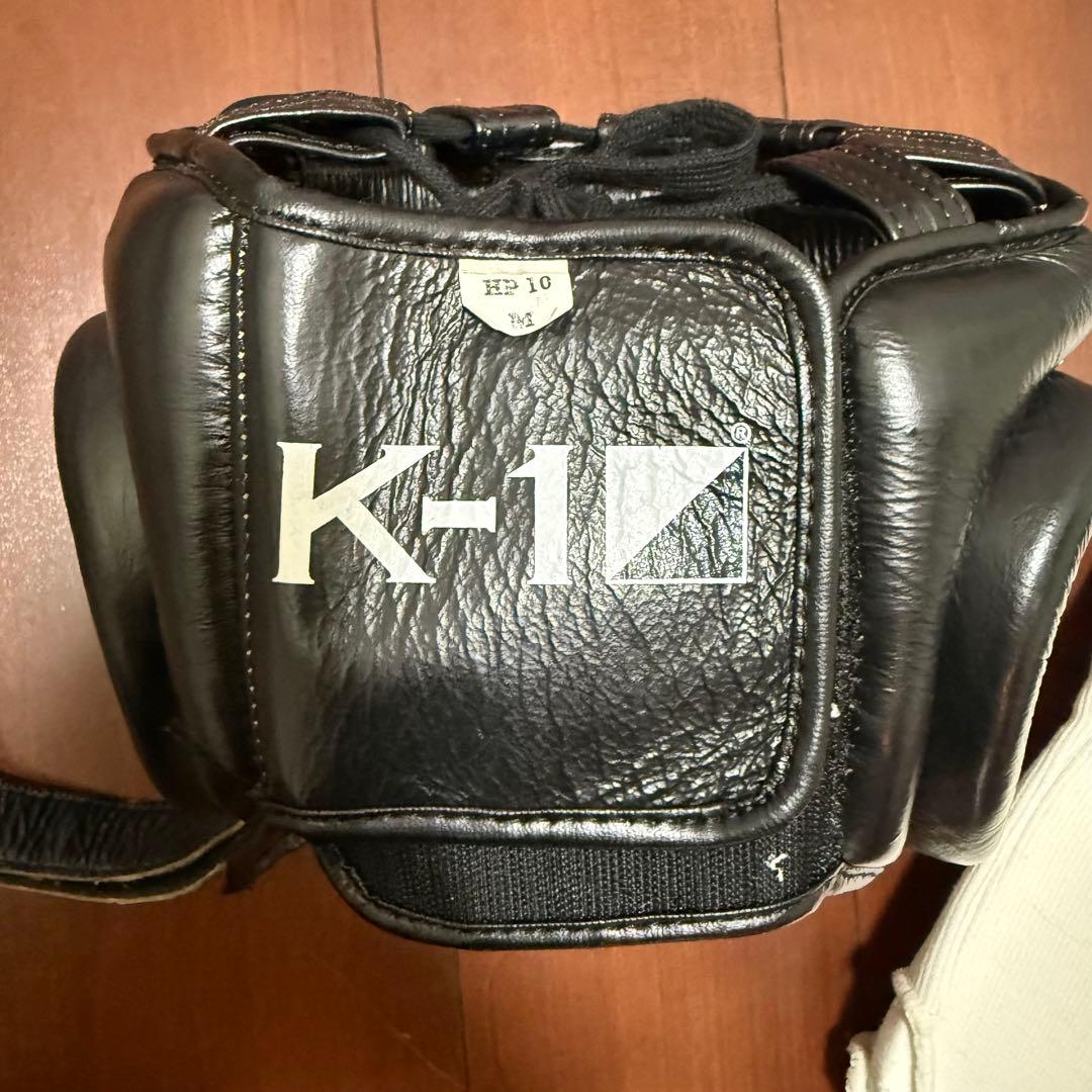 【値下げ】K-1 ヘッドギア&スネパッド　2点セット