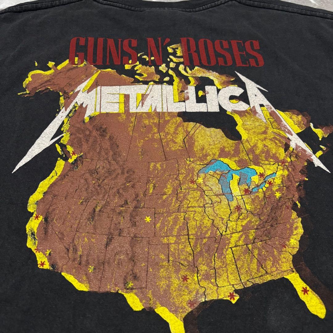 古着LLICA GUNS N' ROSES 1992TシャツブラックXL