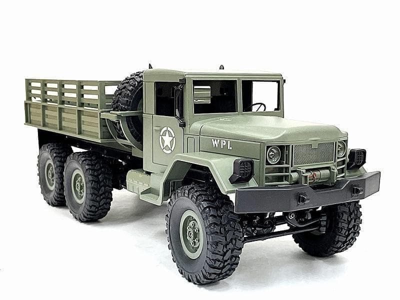 技術基準適合証明済　WPL 1/16 6WD 軍用トラックラジコン 緑