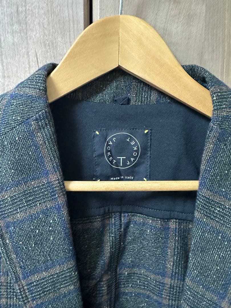 【ほぼ未着用】T-JACKET テーラードジャケット Lサイズ ブラウン