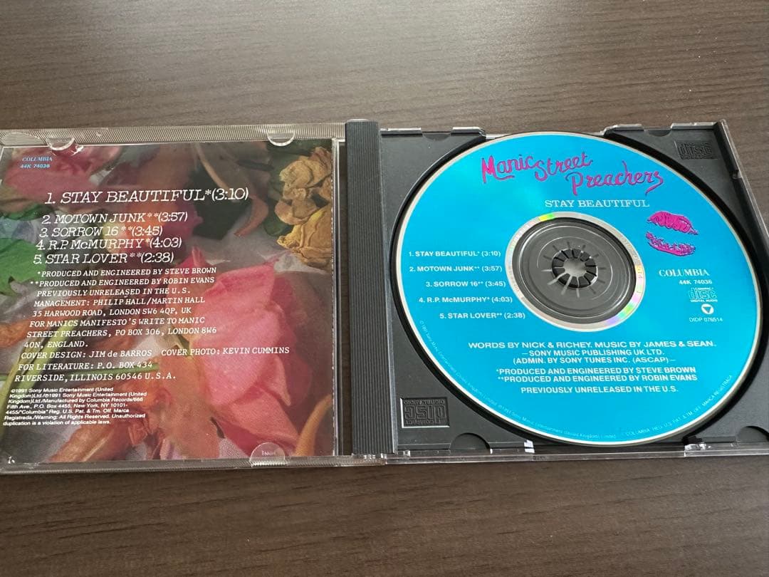 US盤 Manic Street Preachers StayBeautiful