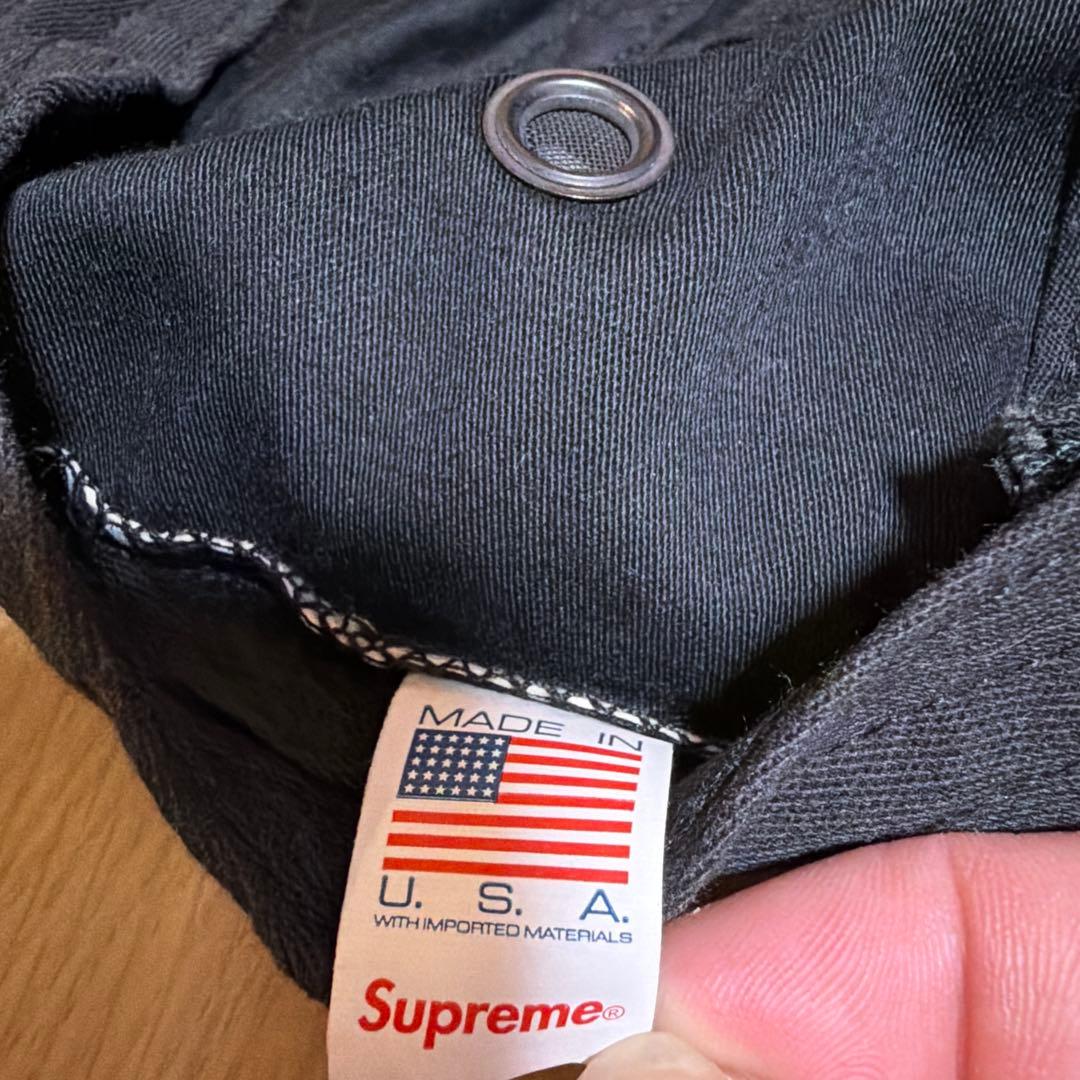 Supreme ストライプキャップ アメリカ製