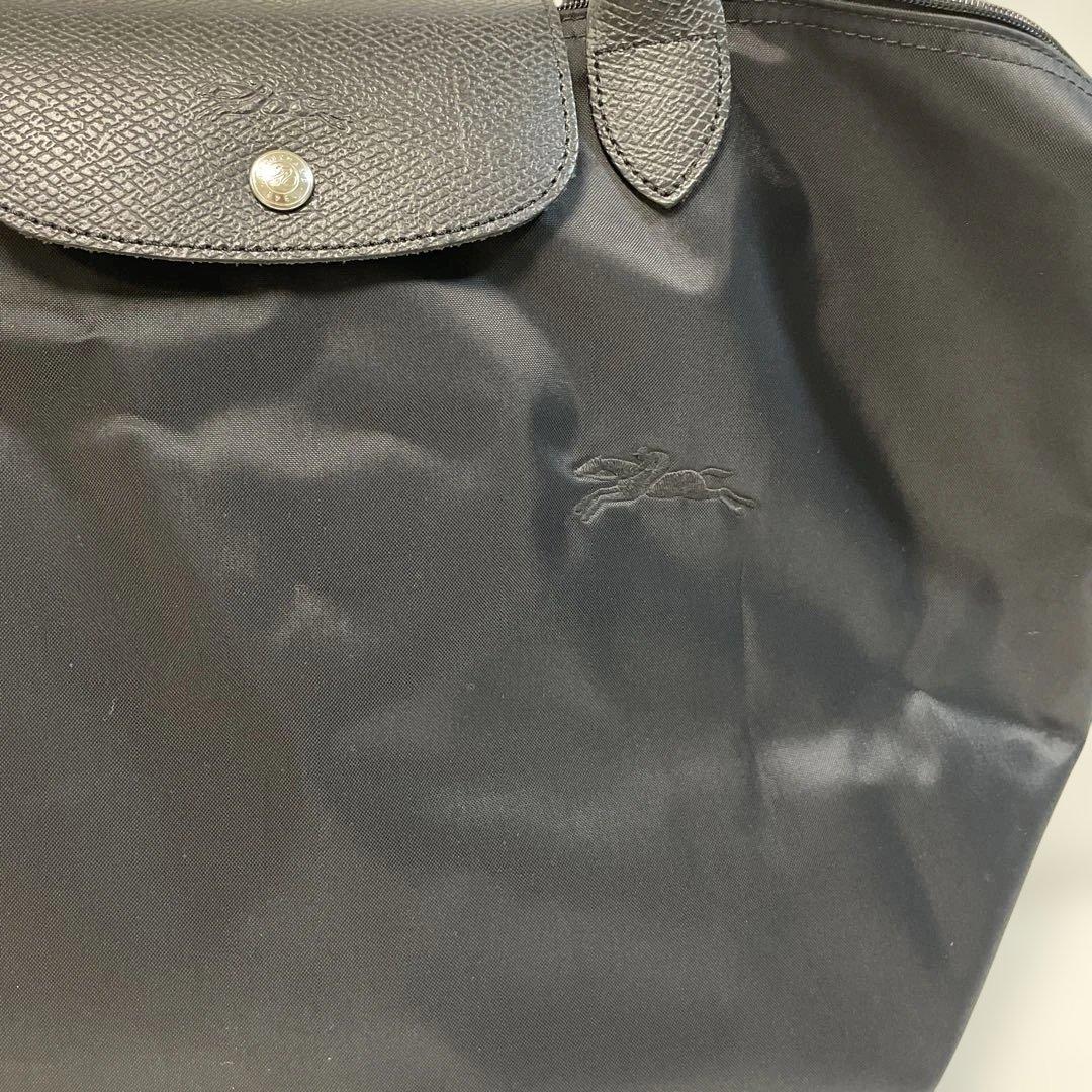 LONGCHAMP ロンシャン ルプリアージュ ブラック ナイロン トートバッグ