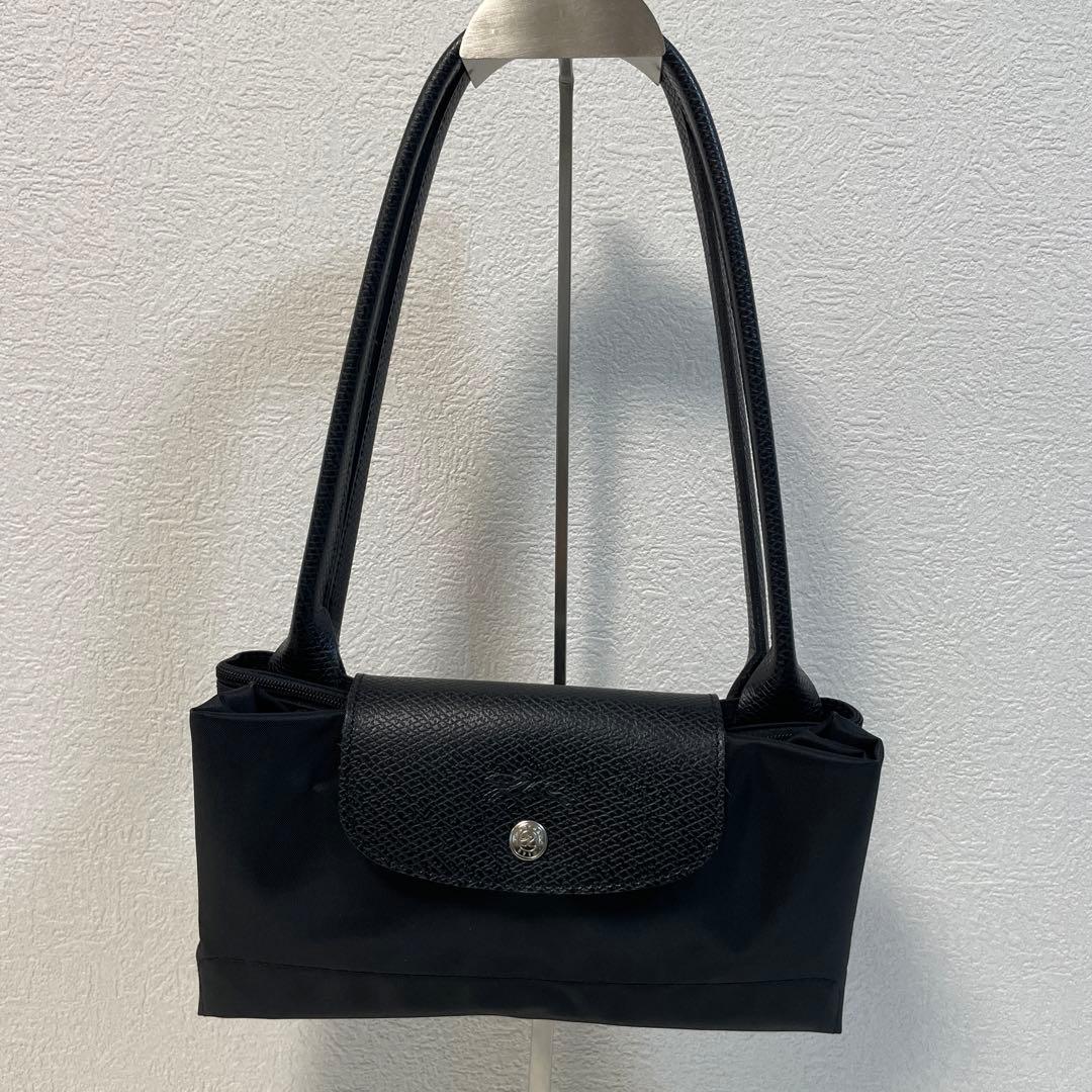 LONGCHAMP ロンシャン ルプリアージュ ブラック ナイロン トートバッグ