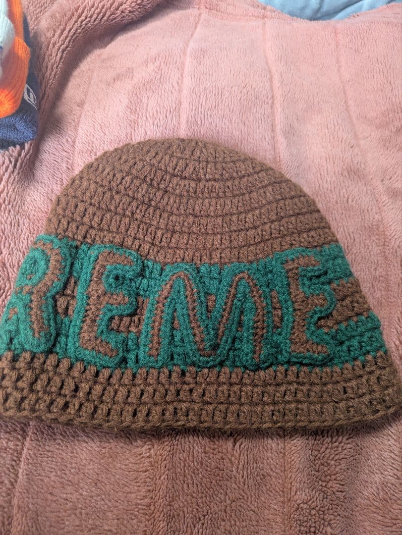 帽子 Supreme Crochet Logo Beanie \"Brown\"
