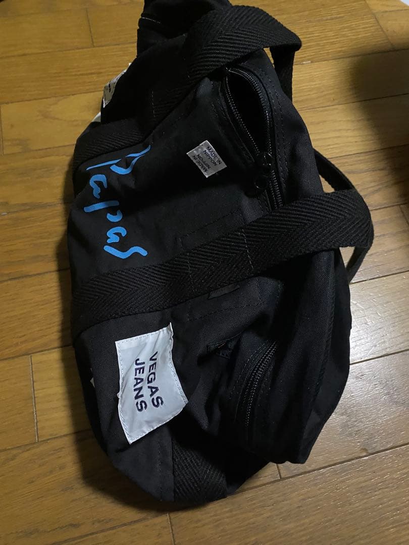 Papas ボストンバッグ　黒　美品