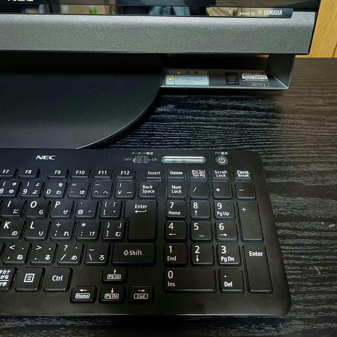 ★液晶一体型PC NEC LAVIE Win11／Core i7／SSD