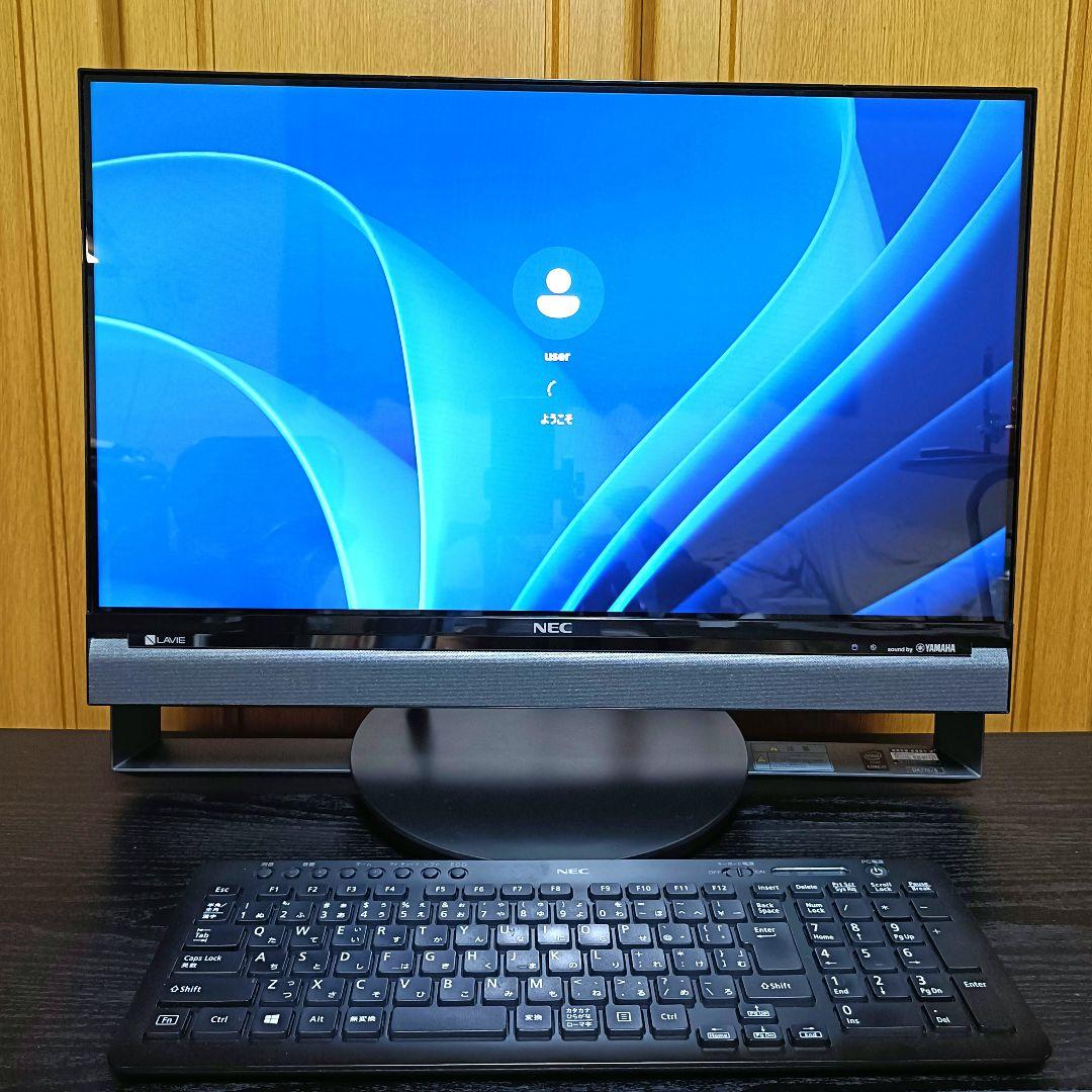 ★液晶一体型PC NEC LAVIE Win11／Core i7／SSD