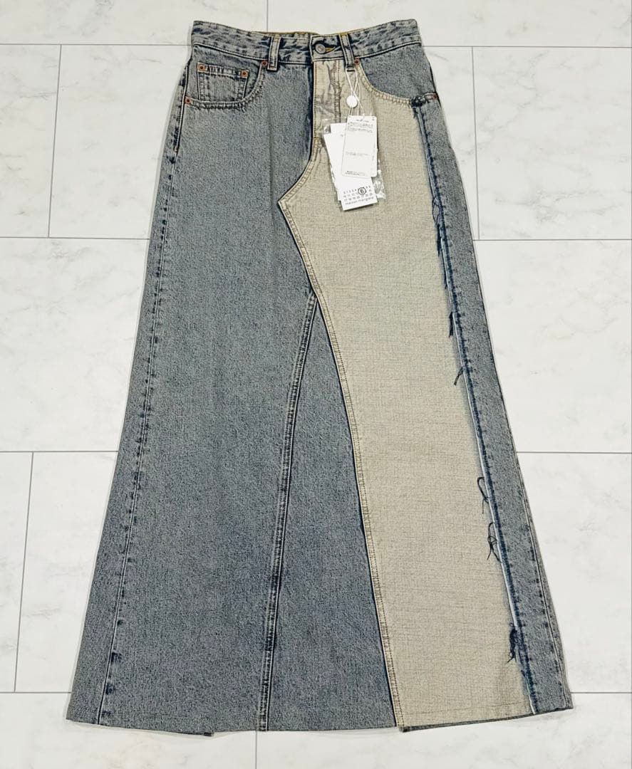 『MM6 Maison Margiela』 　 スリット デニムマキシスカート