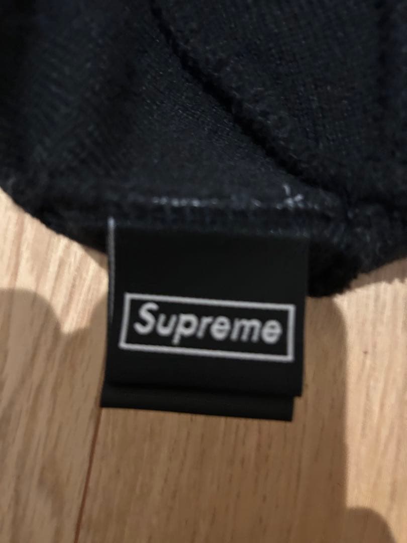 Supreme ニット帽 黒　BOXロゴ