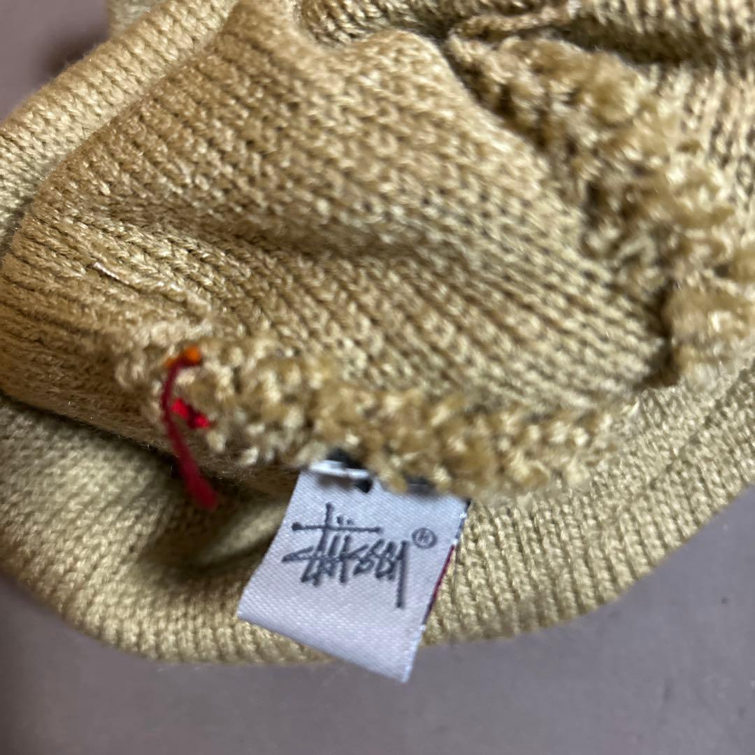STUSSY　ビーニー ニット帽 USA製 old 希少90s〜00s