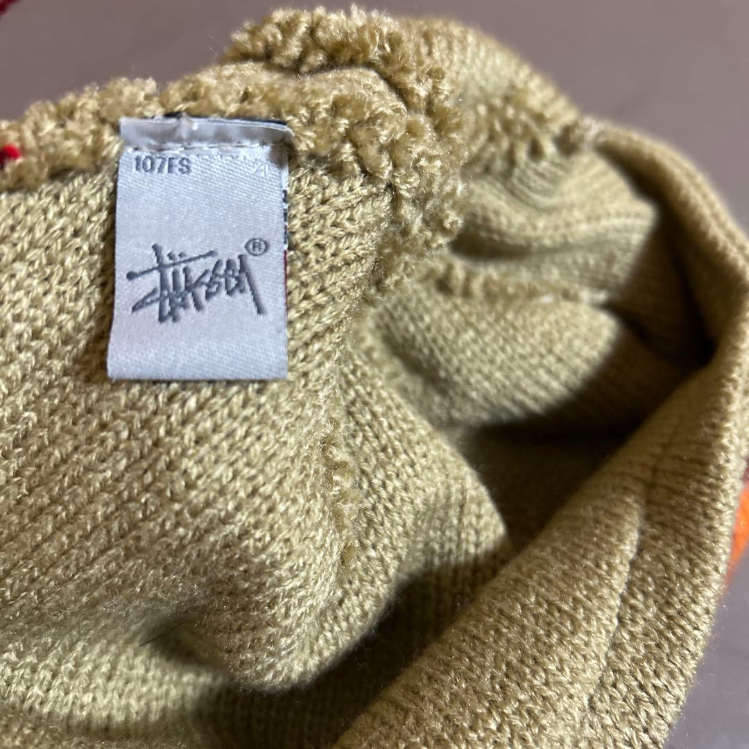 STUSSY　ビーニー ニット帽 USA製 old 希少90s〜00s