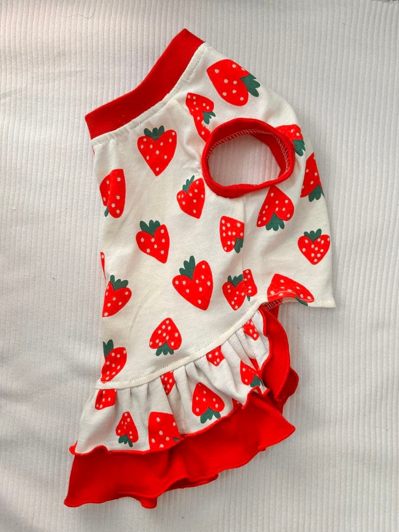 犬服ハンドメイド　タンクトップ(Ribon★(◕ᴗ◕✿)♪̆̈)