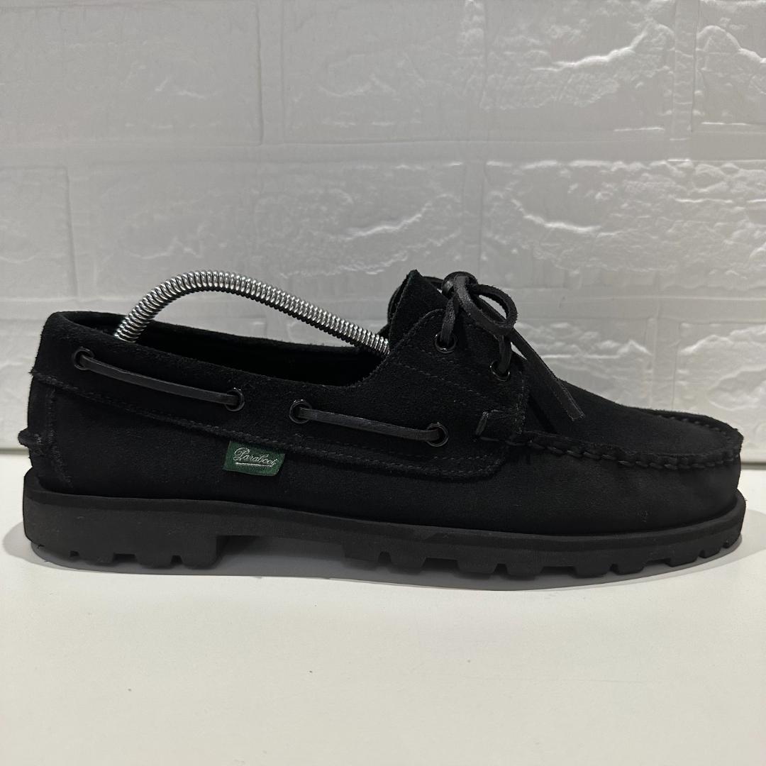 【極美品】paraboot UK7 26cmスエード黒 箱、正規品証明有