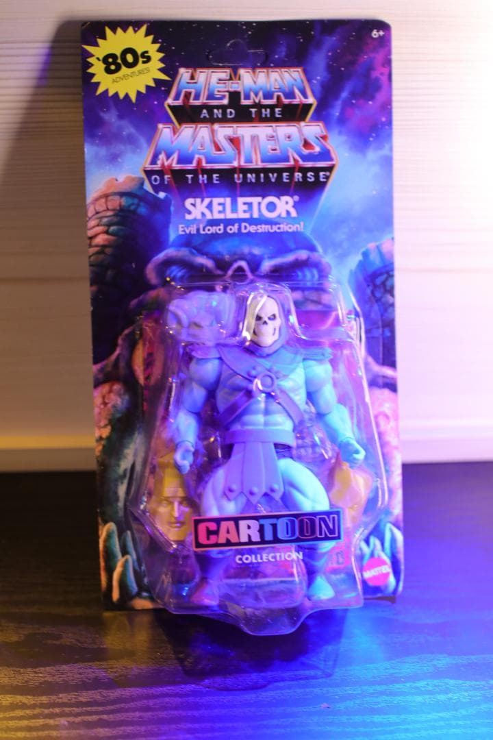 スケルター,Motu, カートゥーン14cm, ヘッド2種＋武器2種品未開封